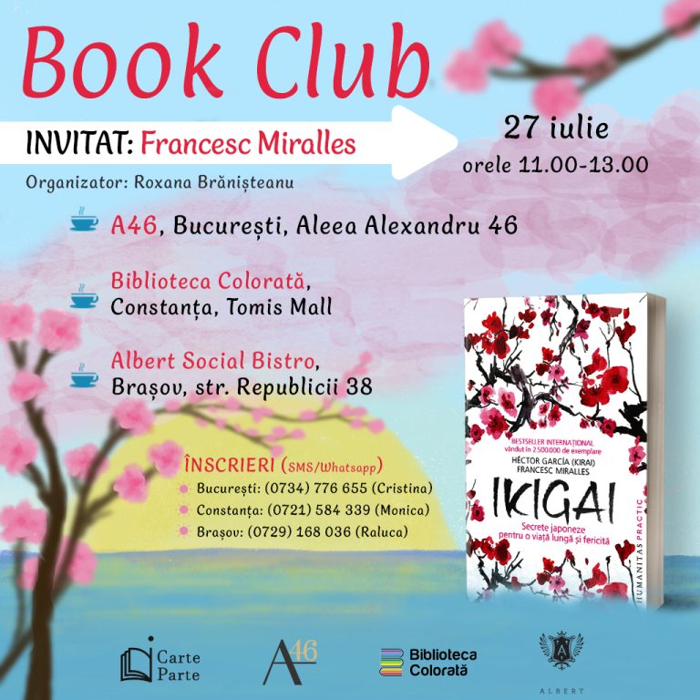 BOOK CLUB: Ikigai cu Francesc Miralles (invitat)