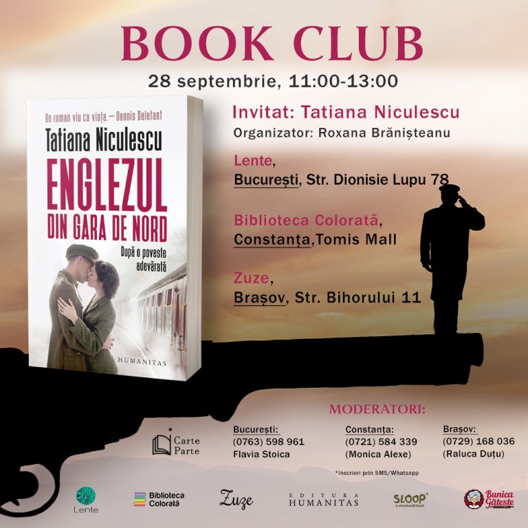 BOOK CLUB: Englezul din Gara de Nord, cu Tatiana Niculescu