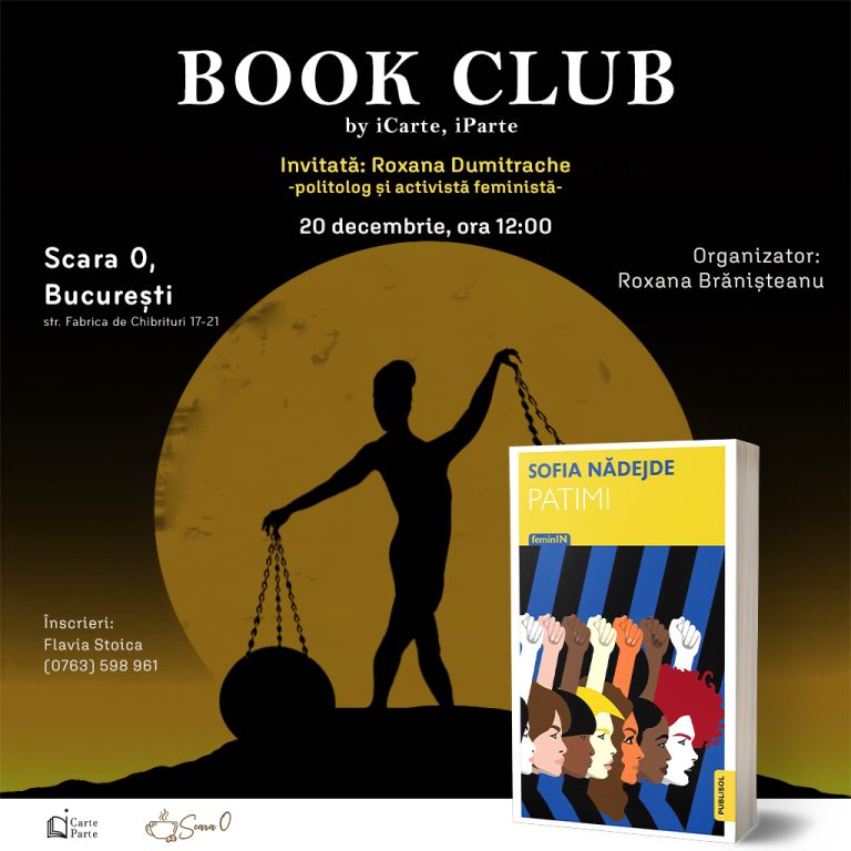 Ultimul club iCarte, iParte ne aduce „Patimi” de Sofia Nădejde