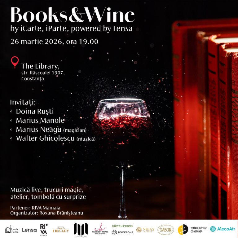 BOOKS&WINE: O seară cu Doina Ruști și Marius Manole